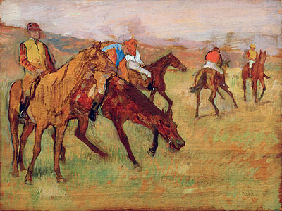 Before the Race | Edgar Degas | Painting Reproduction
