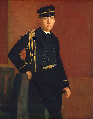 Achille De Gas in the Uniform of a Cadet, c.1856/57 | Degas | Painting Reproduction