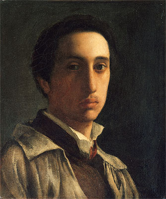 Self-Portrait, c.1854 | Degas | Painting Reproduction