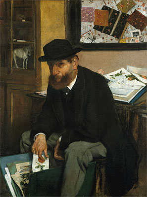 The Collector of Prints, 1866 | Edgar Degas | Painting Reproduction