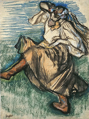 Russian Dancer, 1899 | Degas | Painting Reproduction