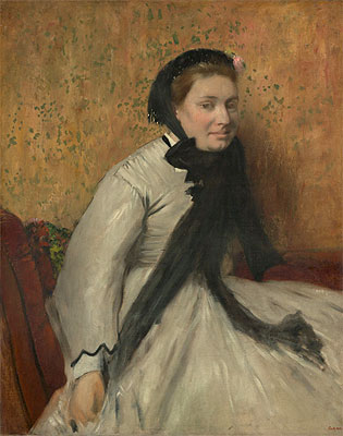 Portrait of a Woman in Gray, c.1865 | Degas | Painting Reproduction