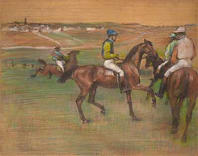 Race Horses | Edgar Degas | Painting Reproduction