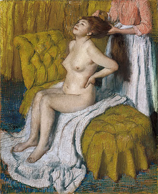 Woman Having Her Hair Combed, c.1886/88 | Degas | Painting Reproduction