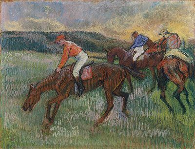 Three Jockeys, c.1900 | Degas | Painting Reproduction