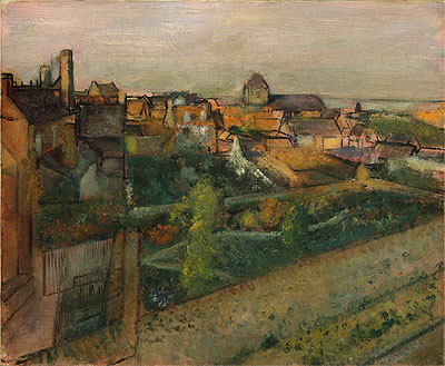 Ansicht von Saint-Valery-sur-Somme, c.1896/98 von Edgar Degas | Gemälde-Reproduktion