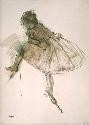 Studie einer Balletttänzerin, c.1873 von Edgar Degas | Gemälde-Reproduktion