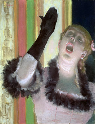 Cafe singer, c.1878 | Degas | Painting Reproduction