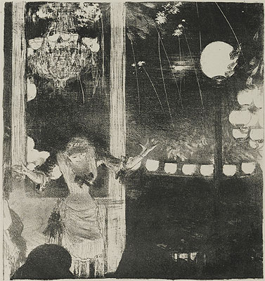 Mlle Becat im Cafe des Ambassadeurs, c.1877/78 von Edgar Degas | Gemälde-Reproduktion