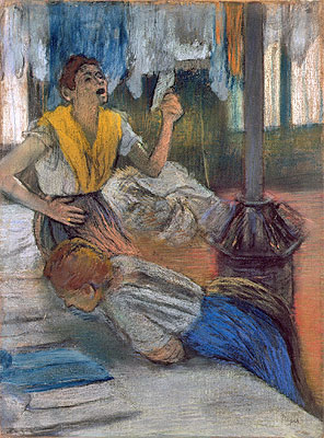 Einen Brief lesen, n.d. von Edgar Degas | Gemälde-Reproduktion