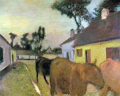 Rückkehr der Herde, n.d. von Edgar Degas | Gemälde-Reproduktion
