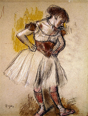 Tänzerin, c.1880 von Edgar Degas | Gemälde-Reproduktion