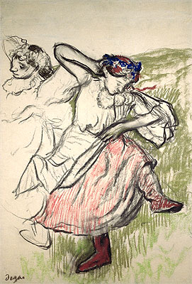 Russische Tänzerinnen, c.1899 von Edgar Degas | Gemälde-Reproduktion