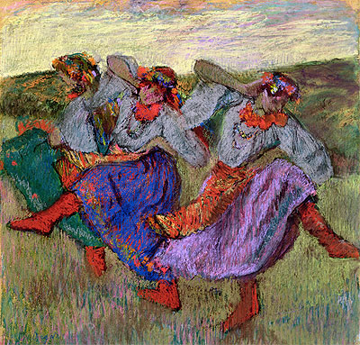 Russische Tänzerinnen, c.1899 von Edgar Degas | Gemälde-Reproduktion