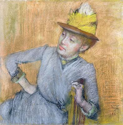Sitzende Frau, 1887 von Edgar Degas | Gemälde-Reproduktion