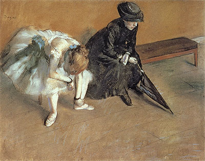 Waiting, c.1880/82 | Degas | Painting Reproduction