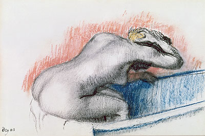 Woman Washing in the Bath, c.1892 | Degas | Painting Reproduction