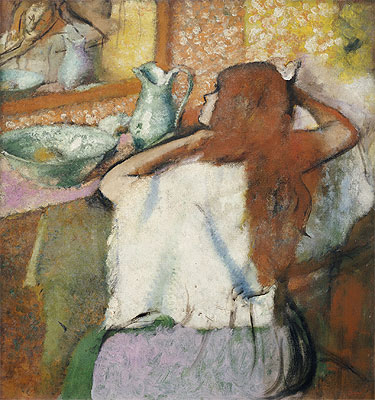 Woman at her Toilet, c.1895/00 by Edgar Degas | Painting Reproduction