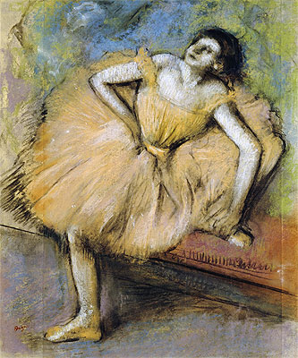 Seated Dancer, c.1894 by Edgar Degas | Painting Reproduction