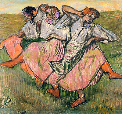 Three Russian Dancers, undated | Degas | Painting Reproduction