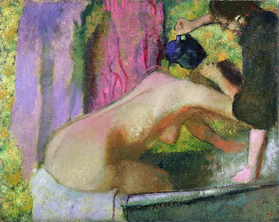 Woman at Her Bath, c.1895 | Degas | Painting Reproduction