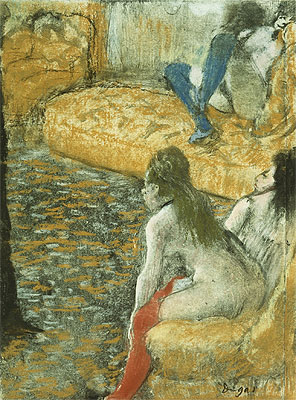 Waiting for a Client, undated | Degas | Painting Reproduction