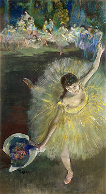 End of an Arabesque, c.1877 | Degas | Painting Reproduction