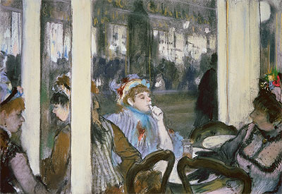Women on a Cafe Terrace, 1877 | Degas | Painting Reproduction