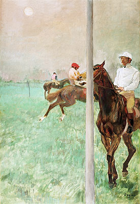 Jockeys Before the Race | Edgar Degas | Painting Reproduction
