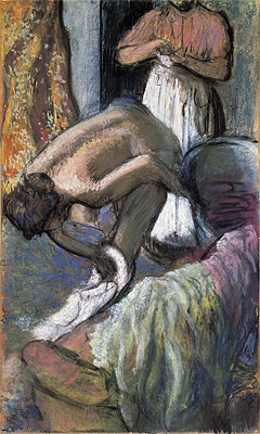 Breakfast After the Bath (Young Woman Drying Herself), c.1894 | Degas | Gemälde Reproduktion