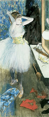 Ballerina in Umkleidekabine, c.1879 | Edgar Degas | Gemälde Reproduktion
