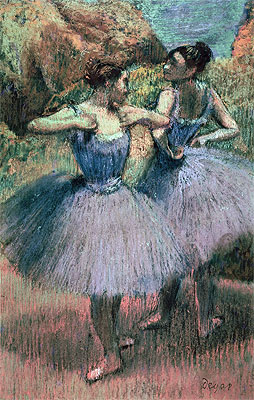 Tänzerinnen in Violett | Edgar Degas | Gemälde Reproduktion