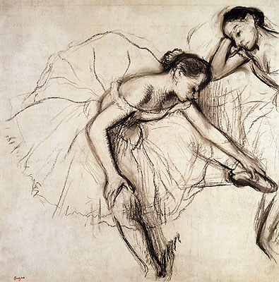 Two Dancers Resting, undated | Degas | Painting Reproduction
