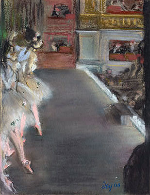 Ballerinas bei der Alten Oper, c.1877 | Edgar Degas | Gemälde Reproduktion