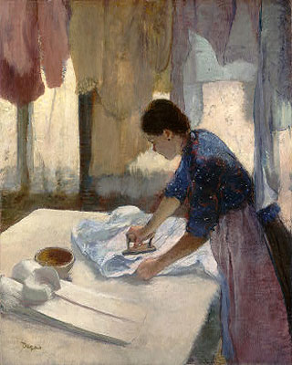 Woman Ironing, c. 1876/87 | Degas | Painting Reproduction