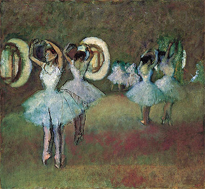 Dancers in the Rotunda at the Paris Opera, 1895 | Degas | Painting Reproduction