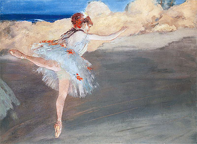 The Star: Dancer on Point, c.1878 | Edgar Degas | Gemälde Reproduktion