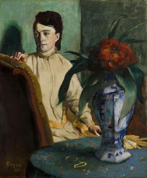 Woman with vase | Edgar Degas | Painting Reproduction
