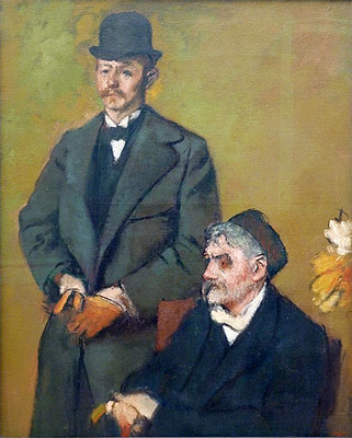 Henri Rouart with His Son Alexis, 1895 | Edgar Degas | Painting Reproduction