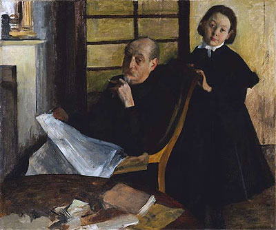 Henri Degas und seine Nichte Lucie Degas, c.1875/76 | Edgar Degas