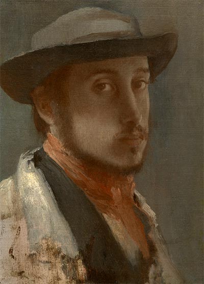 Self-Portrait, c.1857/58 | Degas | Painting Reproduction
