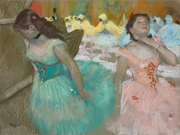 Eingang der maskierten Tänzer | Edgar Degas | Gemälde Reproduktion