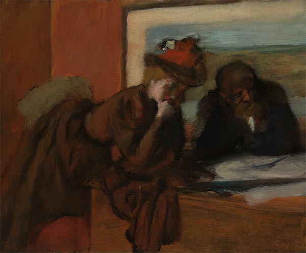 Die Unterhaltung, c.1885/95 | Degas | Gemälde Reproduktion