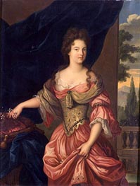 Marie-Anne de Bourbon, Duchesse de Vendome | Hippolyte Flandrin | Gemälde Reproduktion