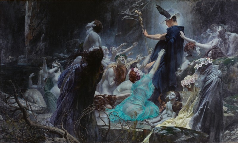 Adolf Hirémy-Hirschl | Souls at the River Acheron, 1898 Souls at the River Acheron, 1898 | Adolf Hirémy-Hirschl