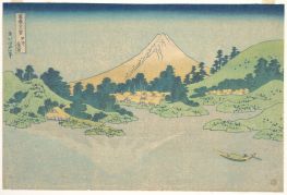 Spiegelung im See bei Misaka in der Provinz Kai, 1820 von Hokusai | Gemälde-Reproduktion