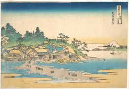 Enoshima in der Provinz Sagami, 1820 von Hokusai | Gemälde-Reproduktion