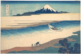 Tama-Fluss in der Provinz Musashi, 1820 von Hokusai | Gemälde-Reproduktion