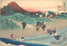 Gedicht von Jito Tenno, 1829 von Hokusai | Gemälde-Reproduktion