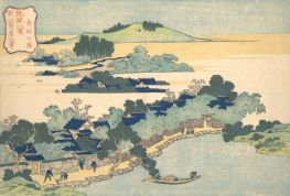 Bambushecke in Kumemura, 1822 von Hokusai | Gemälde-Reproduktion